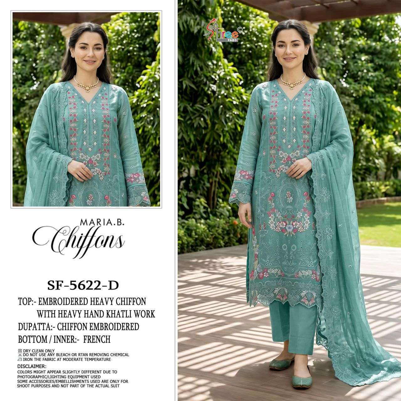 Shree Fabs 5622 Chiffon With Fancy Work Designer Salwar Kameez Wholesale Catalogue