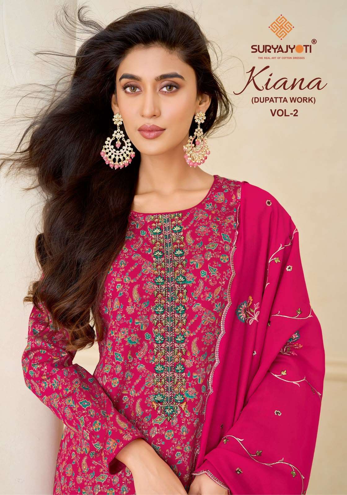 suryajyoti kiana vol-2 dupatta work jam satin casual wear salwar kameez wholesale