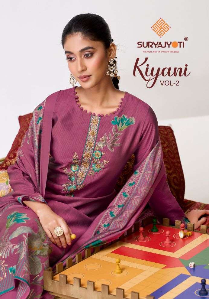 Suryajyoti Kiyani Vol-2 Silk With Fancy Wholesale Catalogue