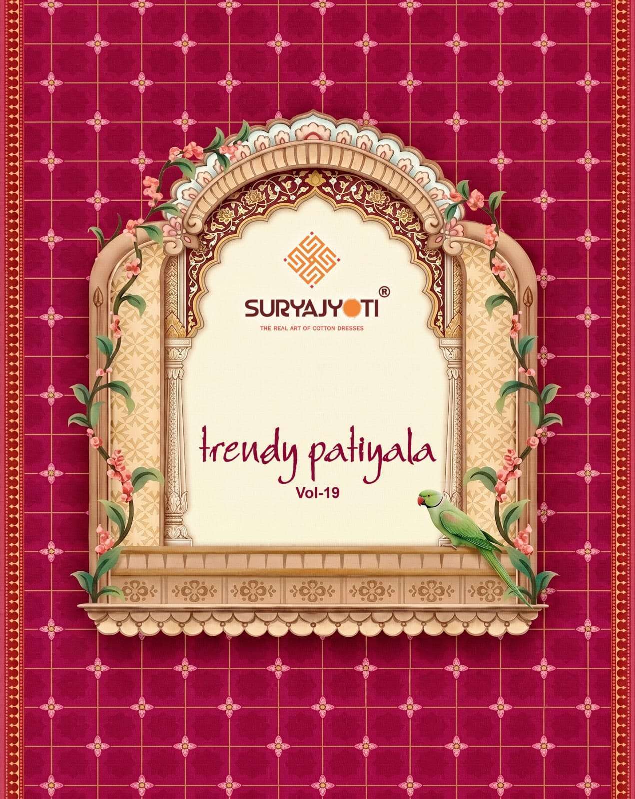 suryajyoti trendy patiyala vol-19 cotton wholesale fancy salwar kameez supplier In Surat