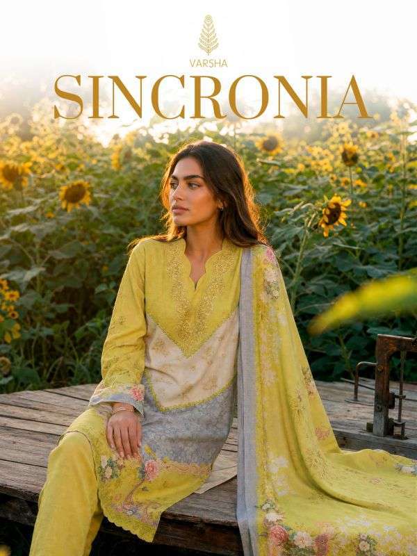 Varsha Fashion Sincronia Pashmina Salwer Kameez Wholesale Catalogue