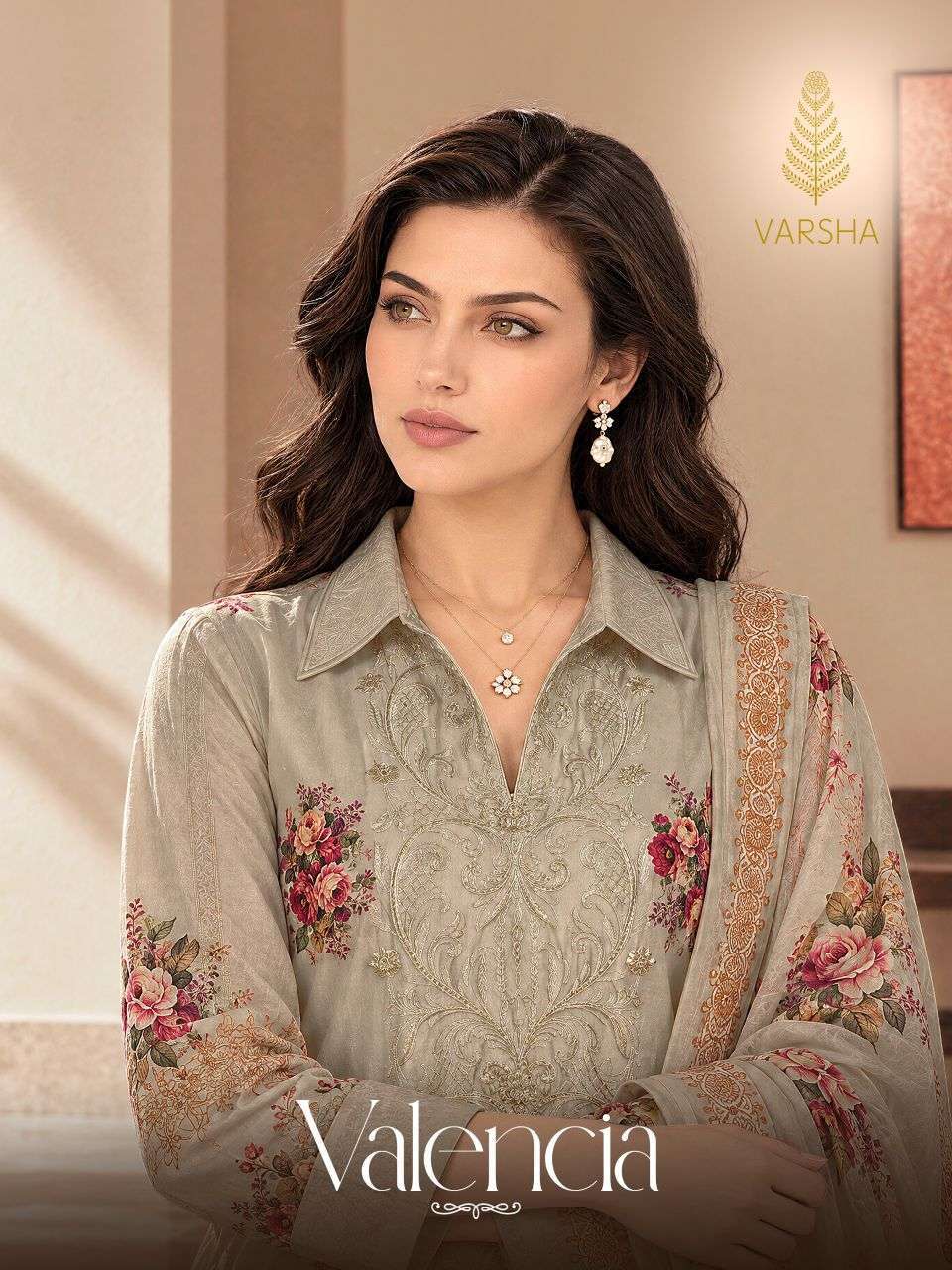 varsha fashion valencia pashmina winter wear salwar kameez wholesale price supplier