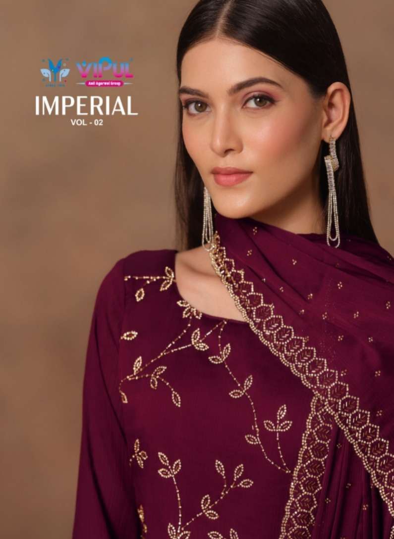 Vipul Fashion Imperial Vol 2 Unstitch Designer Salwar Suit Exporters