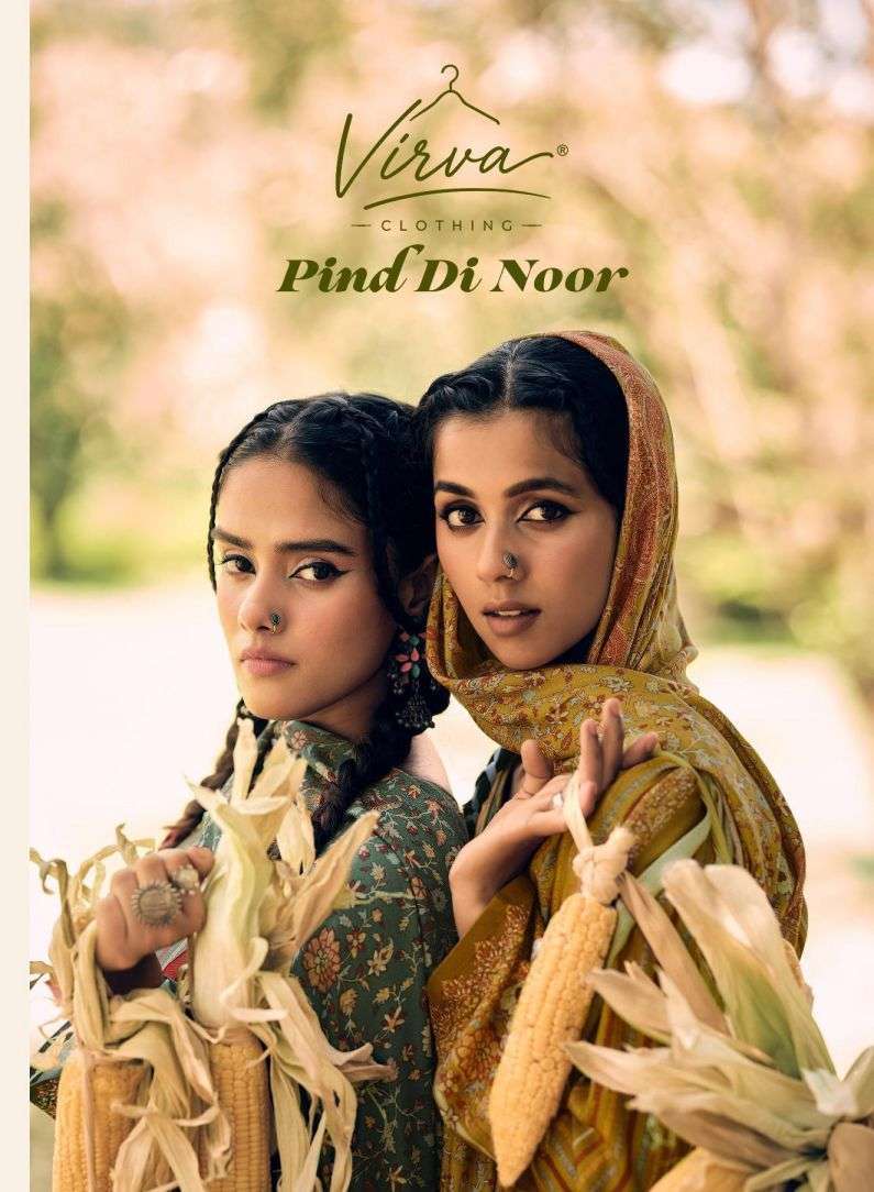 Virva Pind Di Noor Pashmina Digital Printed Salwar Kameez Catalogue