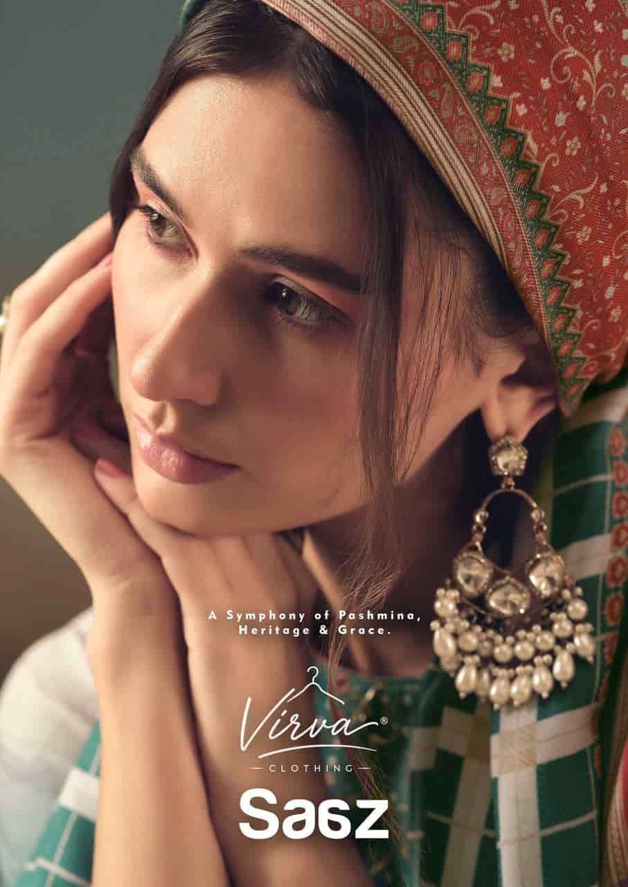 Virva Saaz Wholesale Viscose Pashmina Salwar Kameez Catalogue
