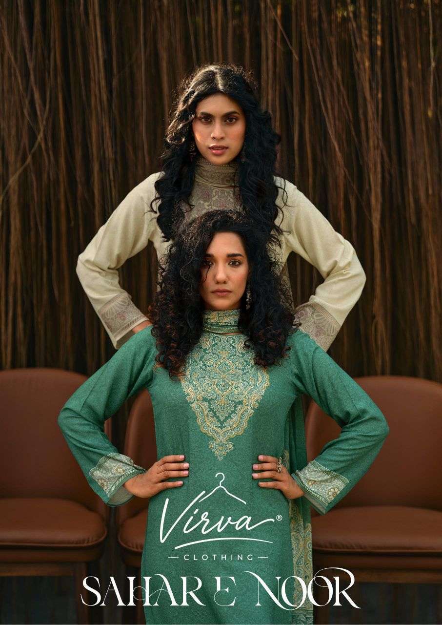Virva Sahar E Noor Pashmina Digital Printed Winter Wholesale Catalogue