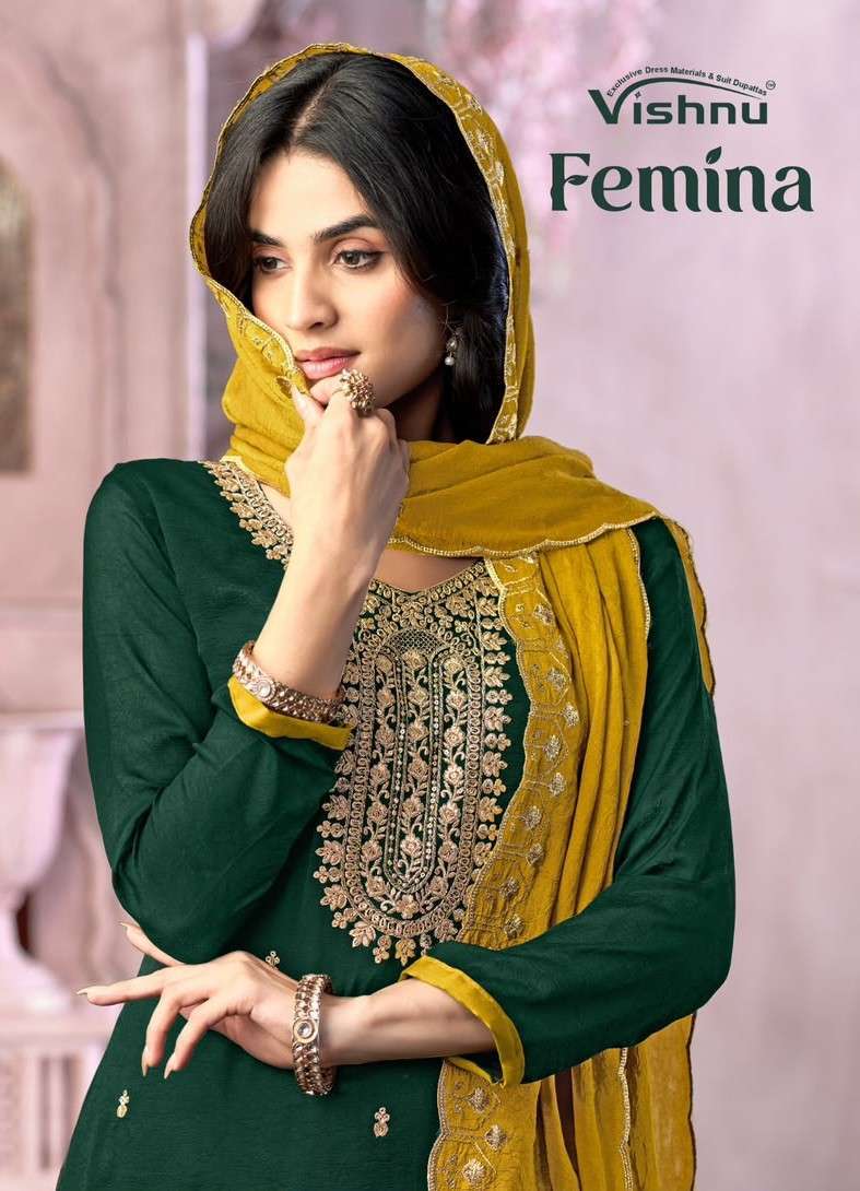 Vishnu Femina Rangoli Crush Designer Casual Wear Salwar Kameez Wholesale Catalogue