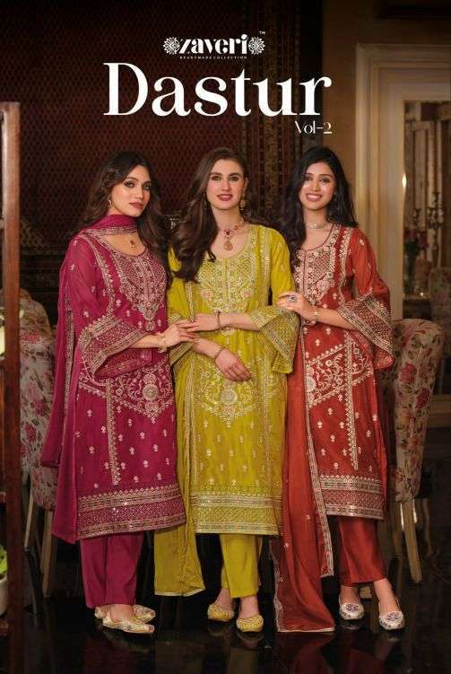 Zaveri Dastur Vol-2 Soft Organza Party Wear Readymade Wholesale Catalogue