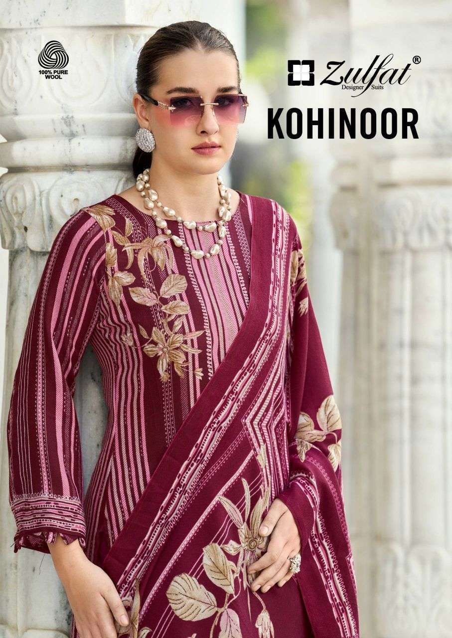 Zulfat Designer Kohinoor Wool Pashmina Winter Wear Suit Catalogue