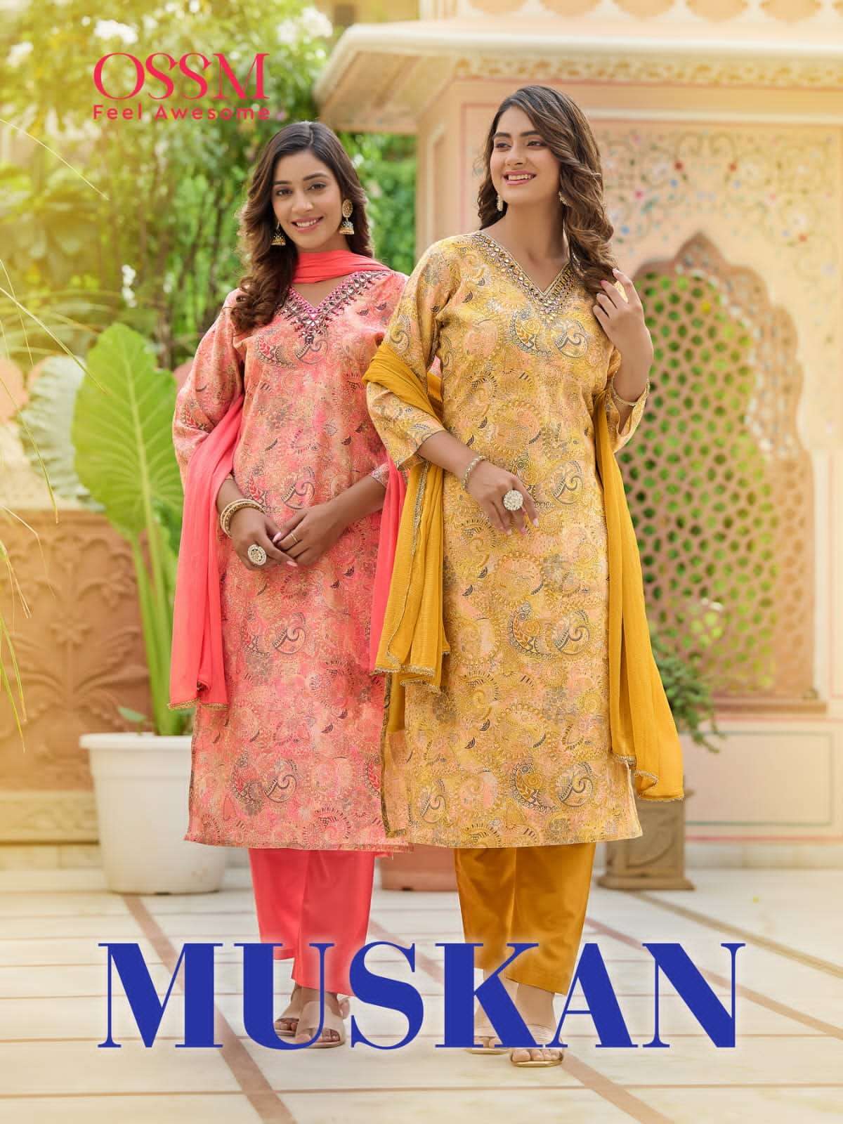 OSSM LAUNCHING NEW CATALOGUE MUSKAN READYMADE CHANDERI COLLECTION
