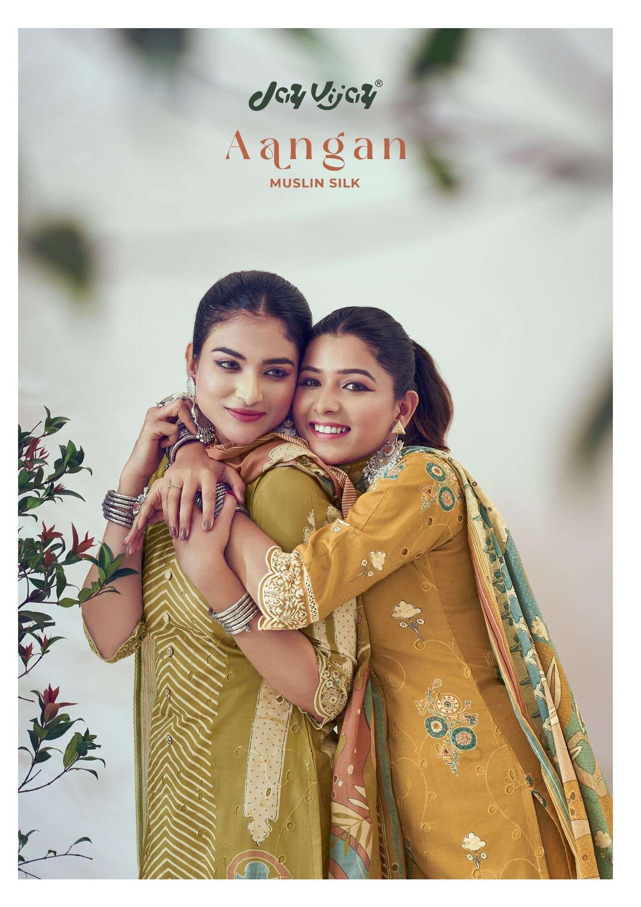 JAY VIJAY AANGAN MUSLIN SILK SUIT COLLECTION WHOLESALE PRICE SURAT 2024