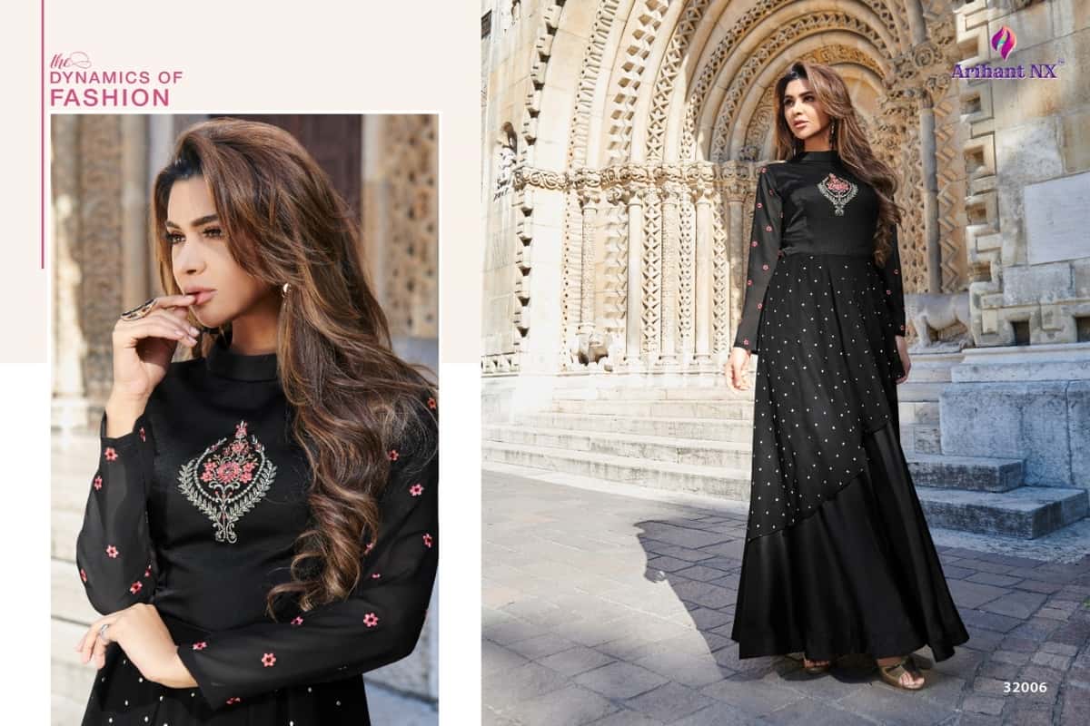 Arihant Zara Georgette Kurtis | Mayur Fabrics