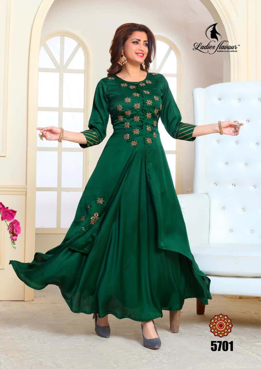 Long gown style kurti best sale