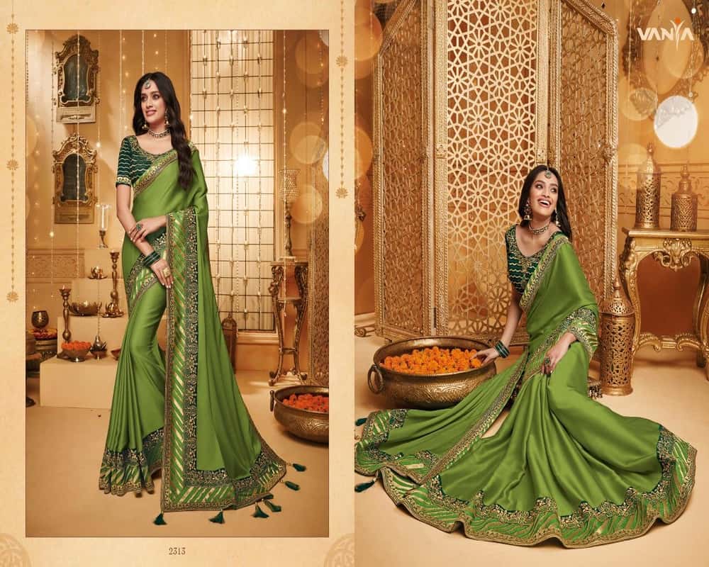 Imperial Vol 6 Latest Designer Diwali Wear Thread Work Organza Sarees  Collection Catalog