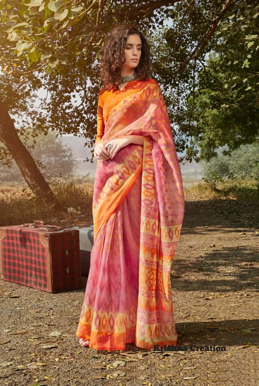 Mahotsav Mohmanthan Majestica Crepe Satin Silk Saree Embroidered Saree  collection in surat