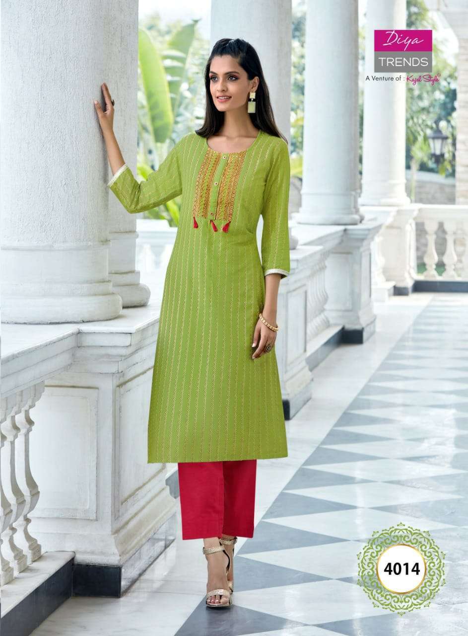DIYA TRENDS VICTORIA VOL 4 FANCY KURTI WITH HEAVY EMBROIDERY CATALOGUE 
