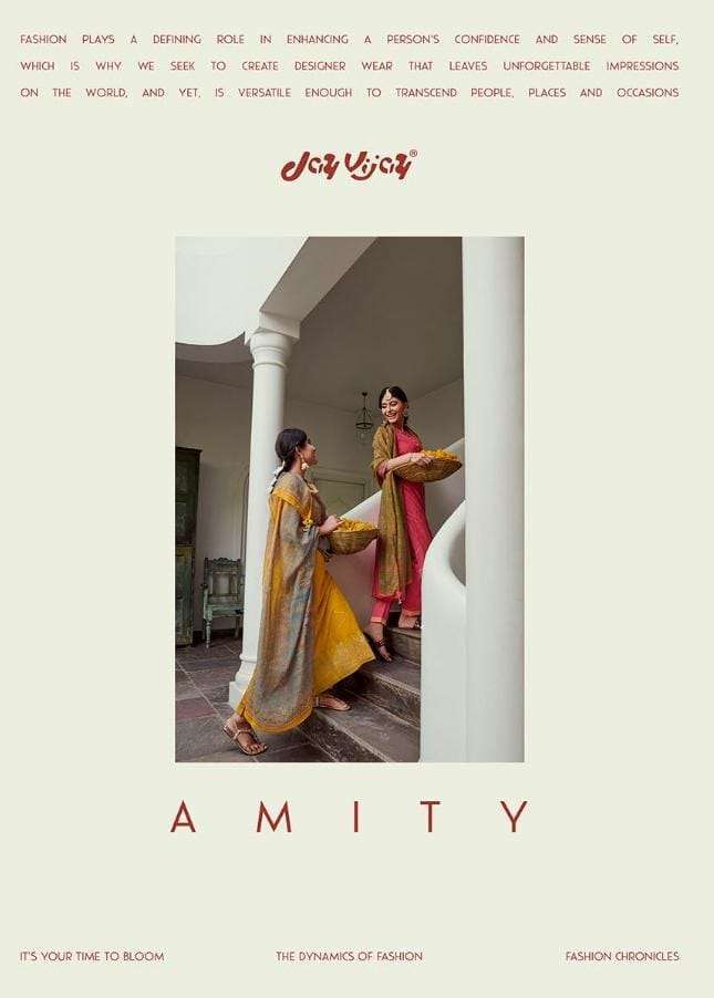 JAY VIJAY PRESENT AMITY PURE MOGA SILK ELEGANT LOOK DESIGNER SALAR SUIT CATALOGUE 