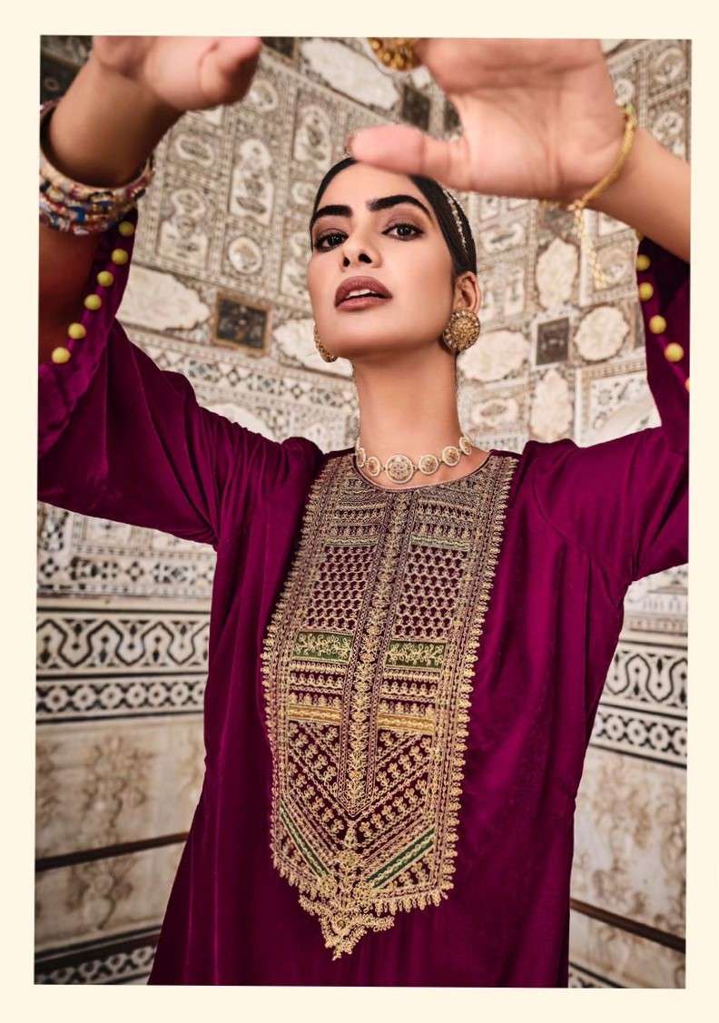 MUMTAZ ART PRESENT TARRUF VELVET WINTER WEAR COLLECTION WHOLESALE CATALOGUE 