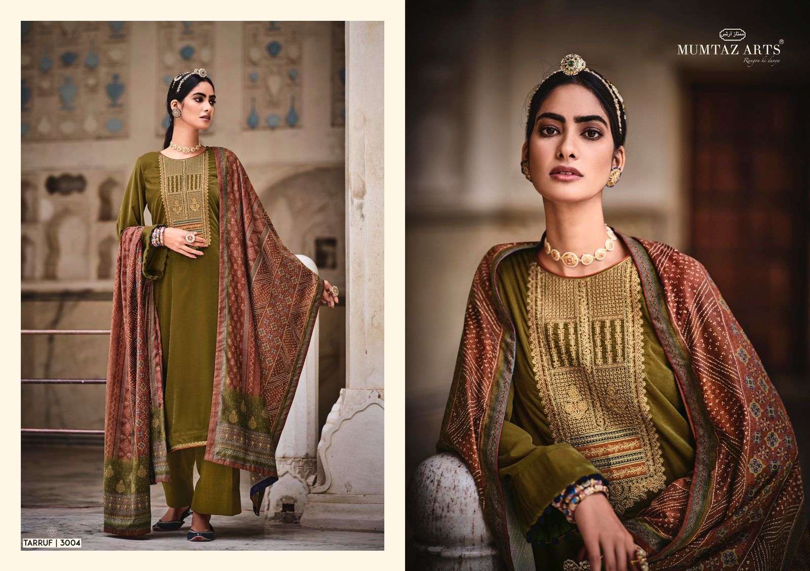 MUMTAZ ART PRESENT TARRUF VELVET WINTER WEAR COLLECTION WHOLESALE CATALOGUE 