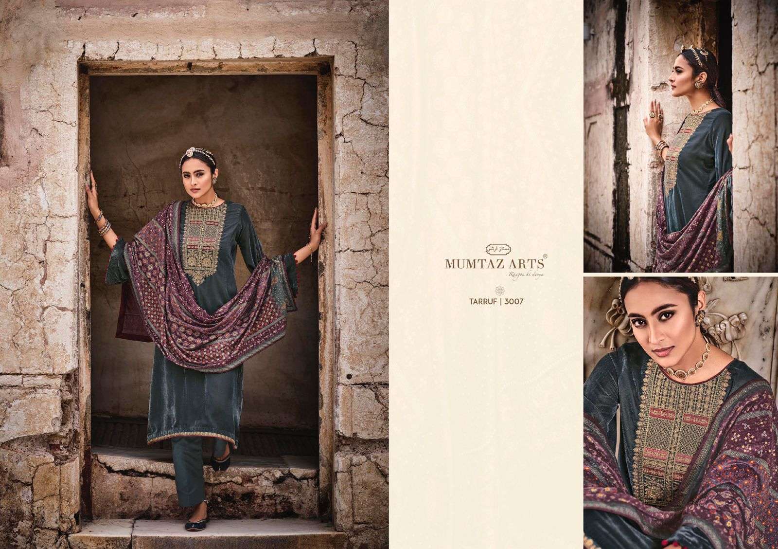 MUMTAZ ART PRESENT TARRUF VELVET WINTER WEAR COLLECTION WHOLESALE CATALOGUE 