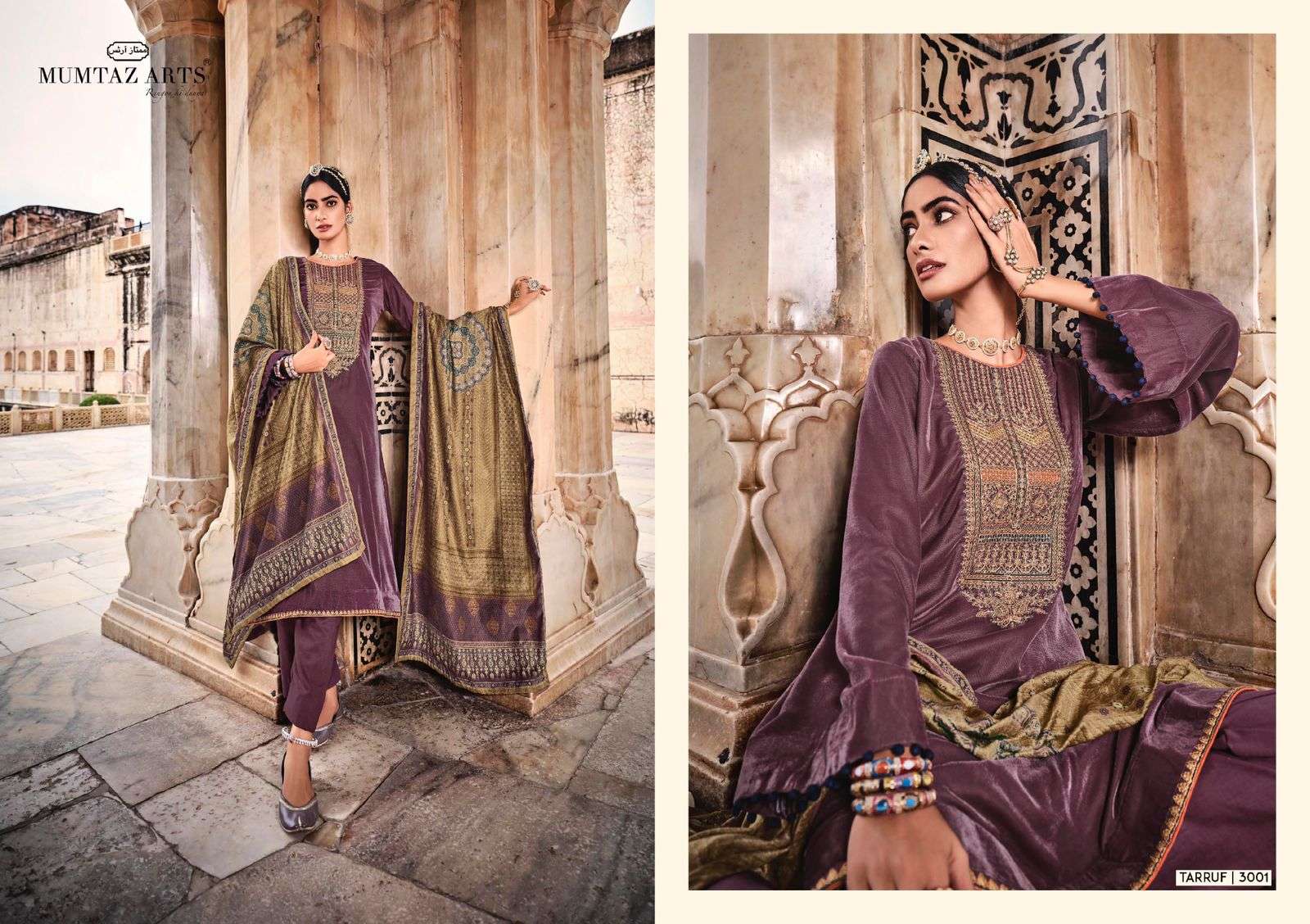 MUMTAZ ART PRESENT TARRUF VELVET WINTER WEAR COLLECTION WHOLESALE CATALOGUE 