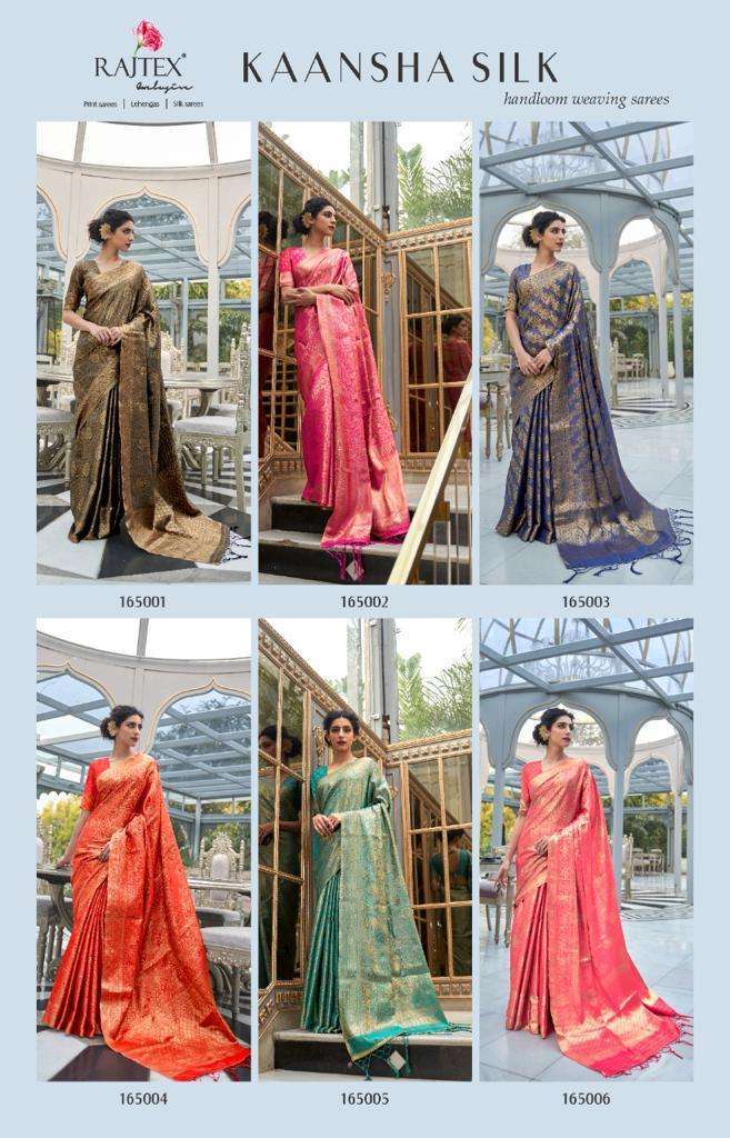 RAJTEX PRESENT KAANSHA SILK SAREE FANCY SAREE CATALOGUE 