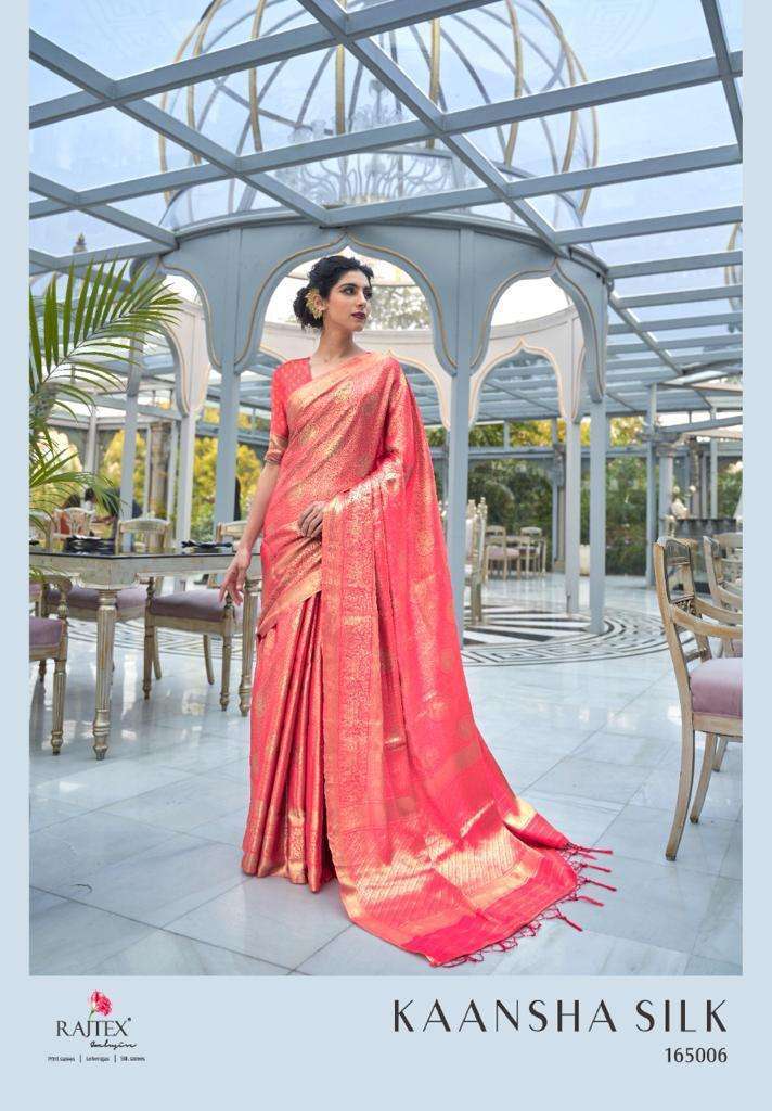 RAJTEX PRESENT KAANSHA SILK SAREE FANCY SAREE CATALOGUE 