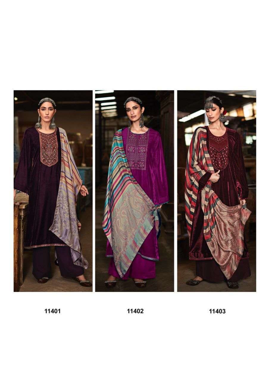 SAHJADI BY DEEPSY VELVET EMBRODIERY WINTER WEAR SALWAR KAMEEZ WHOLESALE CATALOGUE 