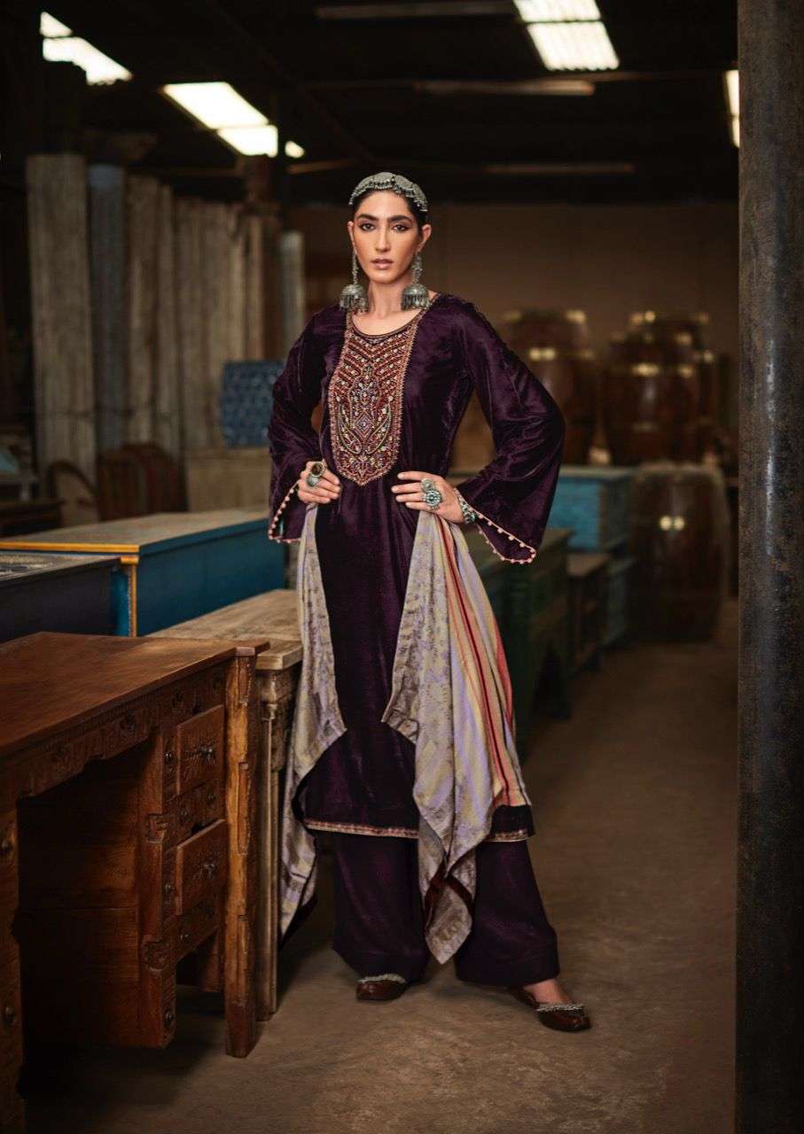 SAHJADI BY DEEPSY VELVET EMBRODIERY WINTER WEAR SALWAR KAMEEZ WHOLESALE CATALOGUE 