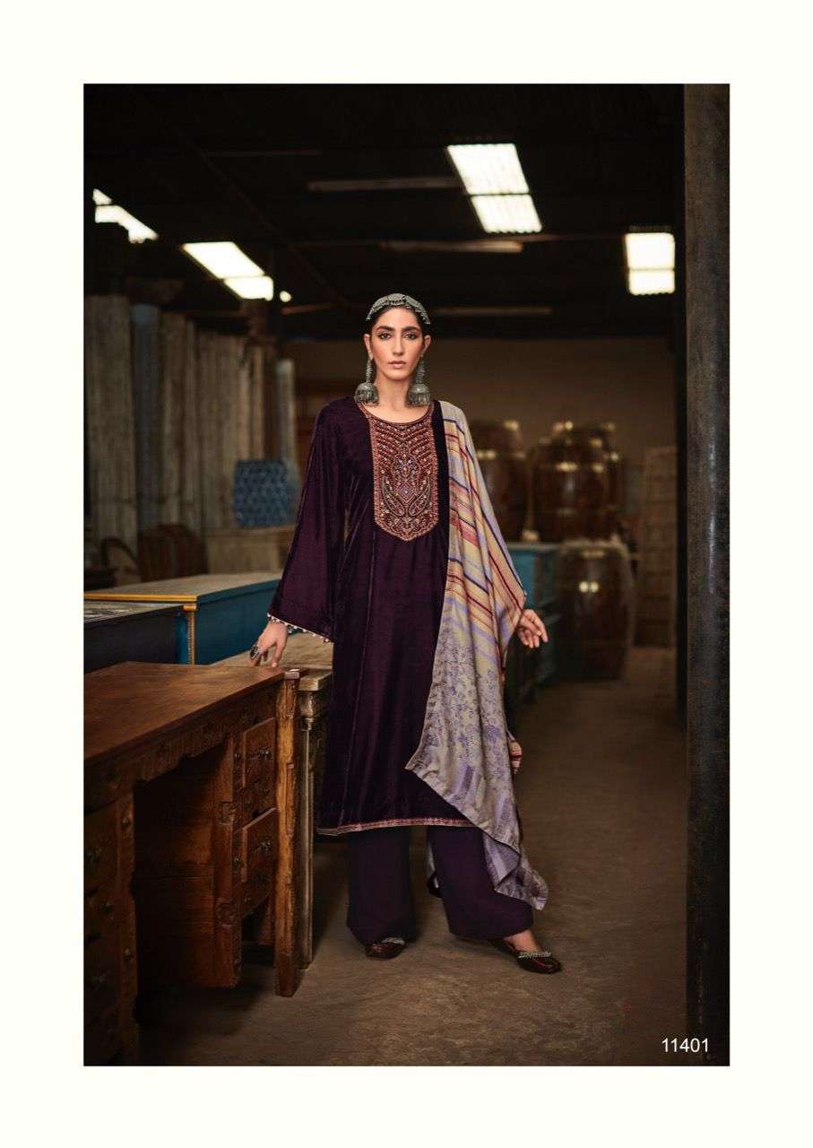 SAHJADI BY DEEPSY VELVET EMBRODIERY WINTER WEAR SALWAR KAMEEZ WHOLESALE CATALOGUE 