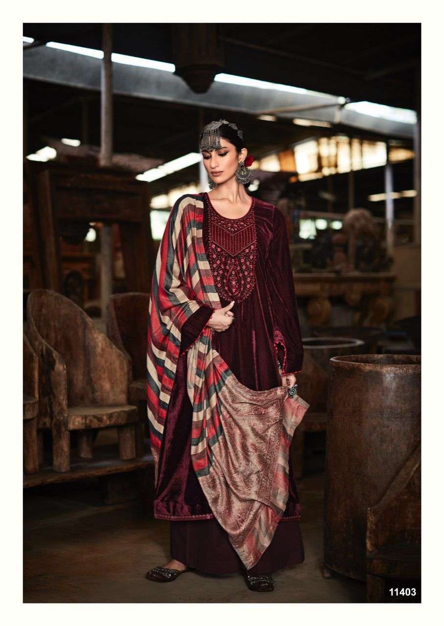 SAHJADI BY DEEPSY VELVET EMBRODIERY WINTER WEAR SALWAR KAMEEZ WHOLESALE CATALOGUE 