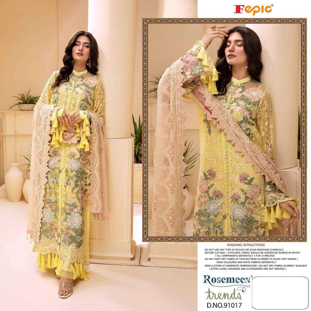FEPIC ROSEMEEN  NEW CATALOGUE TRENDS PAKISTANI SALWAR SUIT WHOLESALER 