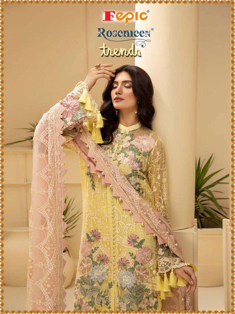 FEPIC ROSEMEEN  NEW CATALOGUE TRENDS PAKISTANI SALWAR SUIT WHOLESALER 