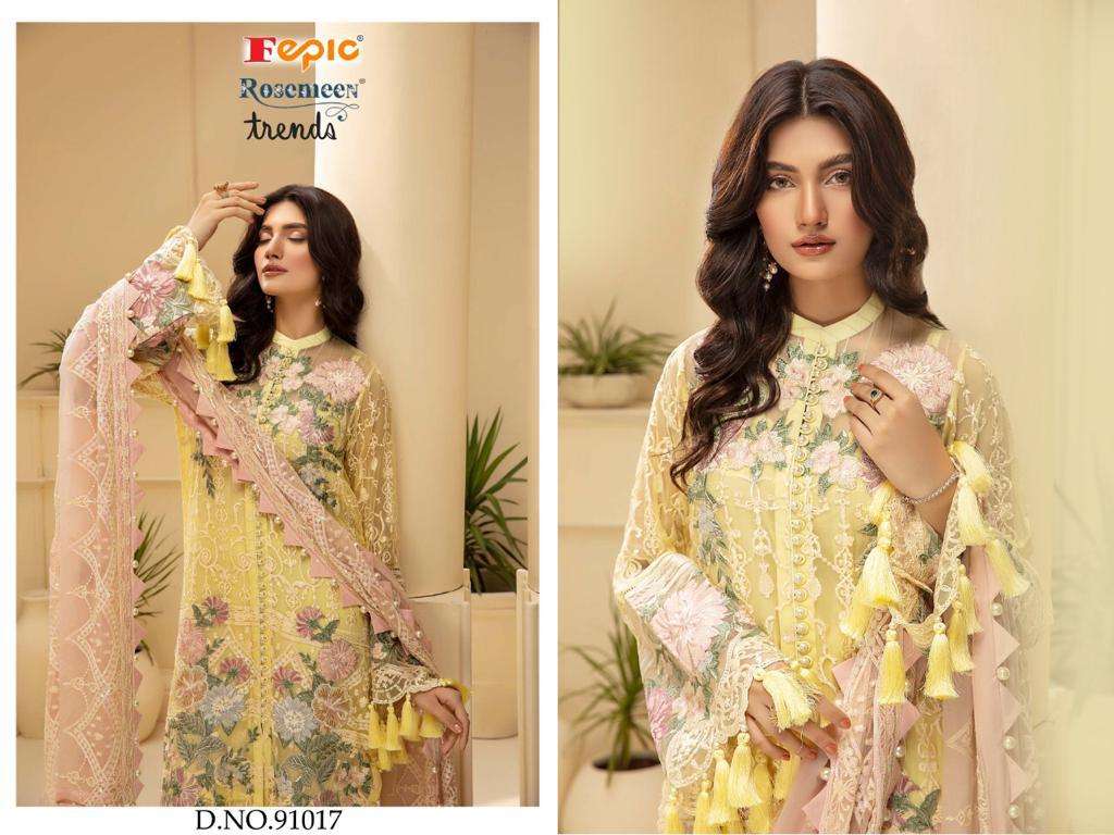 FEPIC ROSEMEEN  NEW CATALOGUE TRENDS PAKISTANI SALWAR SUIT WHOLESALER 