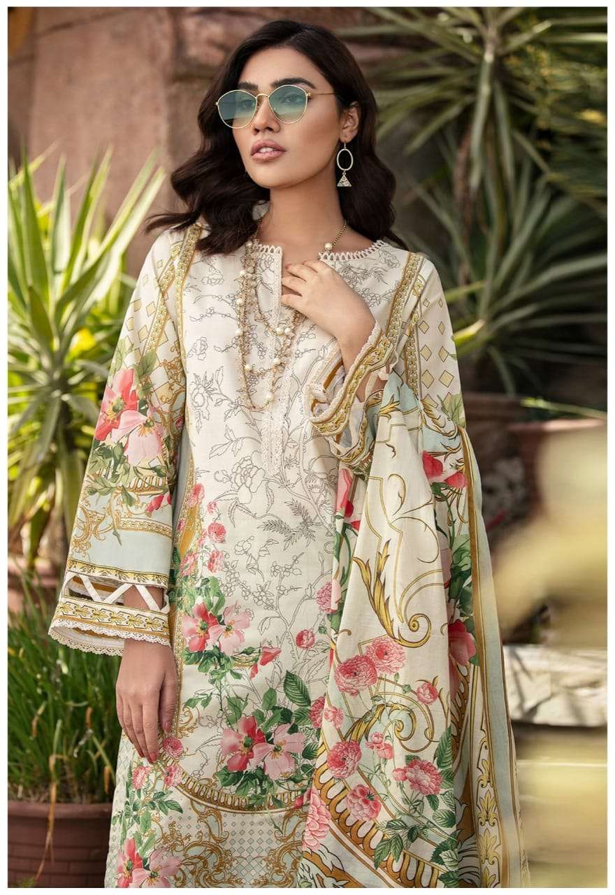 FIRDOUS URBANE LUXURY LAWN COLLECTION VOL 2 KARACHI COTTON DRESS MATERIAL WHOLESALE CATALOGUE 
