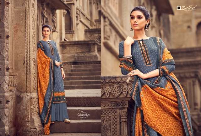 ZULFAT WINTER CELEBRATION  PURE  DIGITAL PRINTED PASHMINA CATALOGUE SUPPLIER 