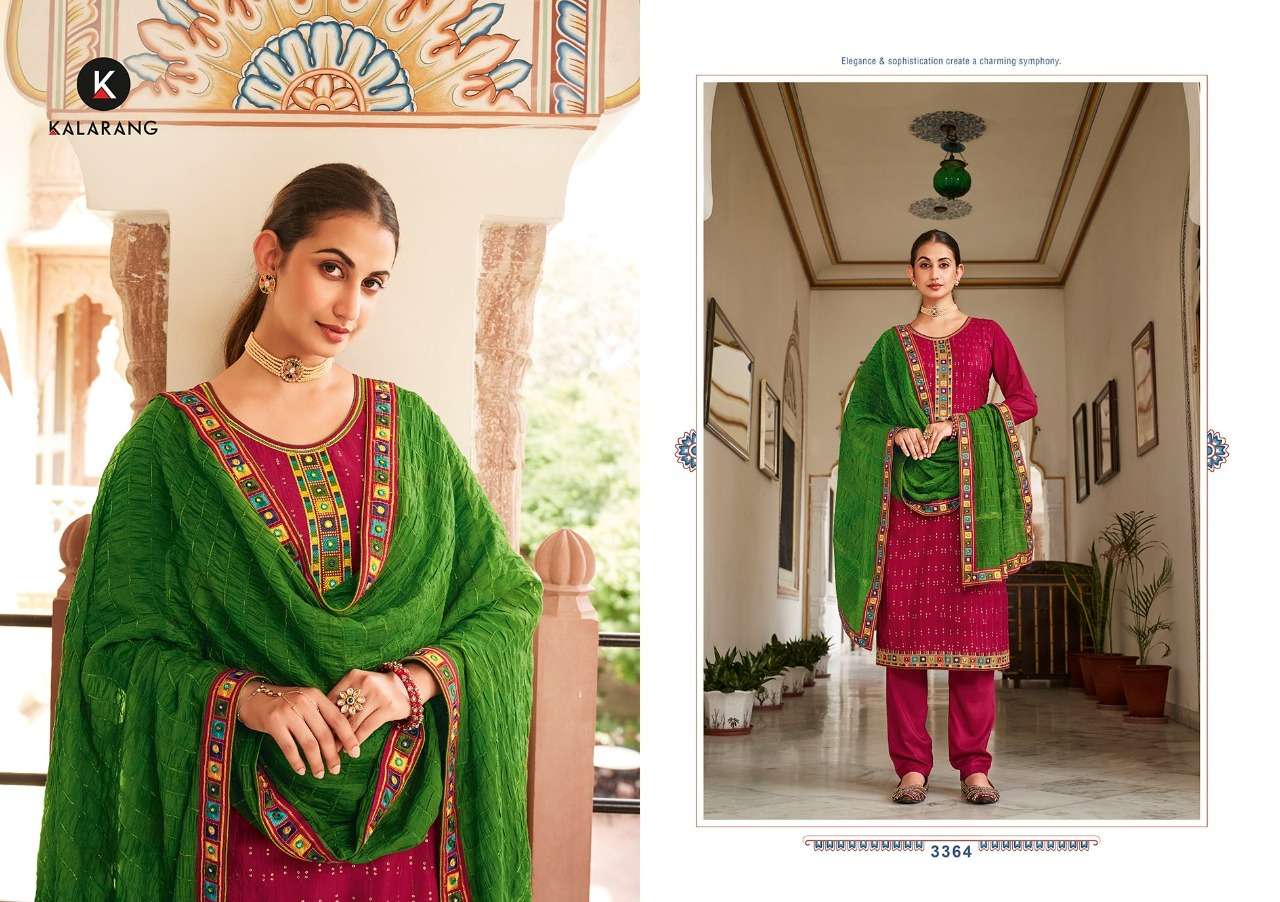 KALARANG MAHAL PARMPARA SILK EMBROIDERY SUIT NEW CATALOGUE 