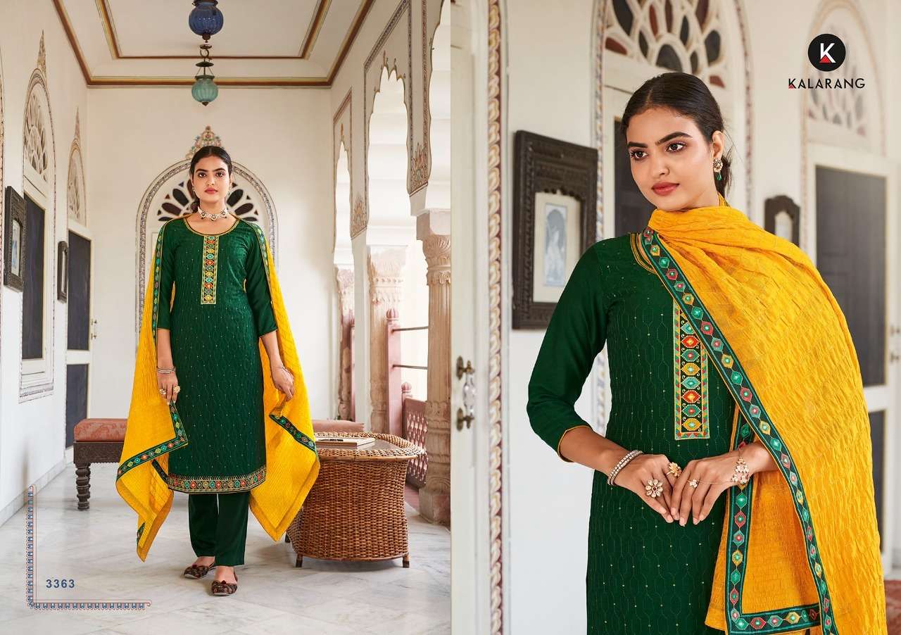KALARANG MAHAL PARMPARA SILK EMBROIDERY SUIT NEW CATALOGUE 