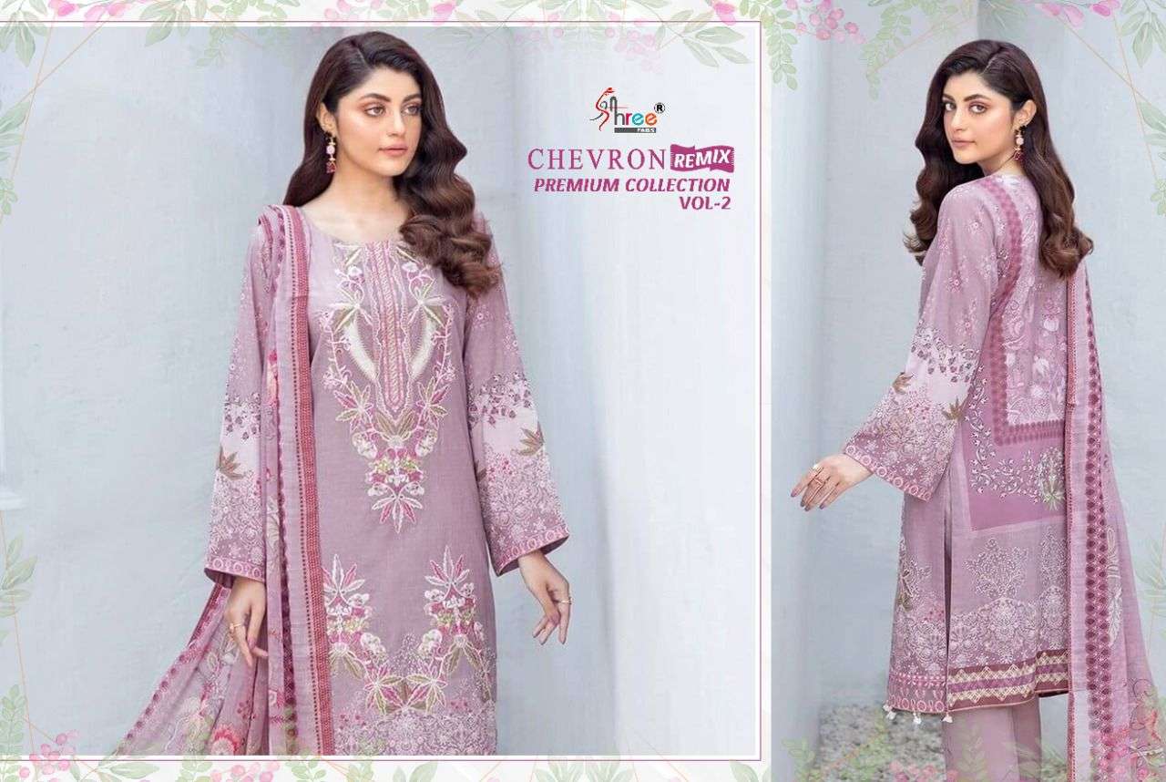 SHREE FABS CHEVRON REMIX PREMIUM COLLECTION VOL 2 LATEST PAKISTANI SUIT CATALOGUE 2022