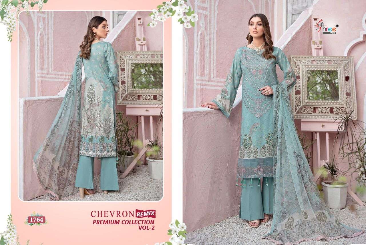 SHREE FABS CHEVRON REMIX PREMIUM COLLECTION VOL 2 LATEST PAKISTANI SUIT CATALOGUE 2022