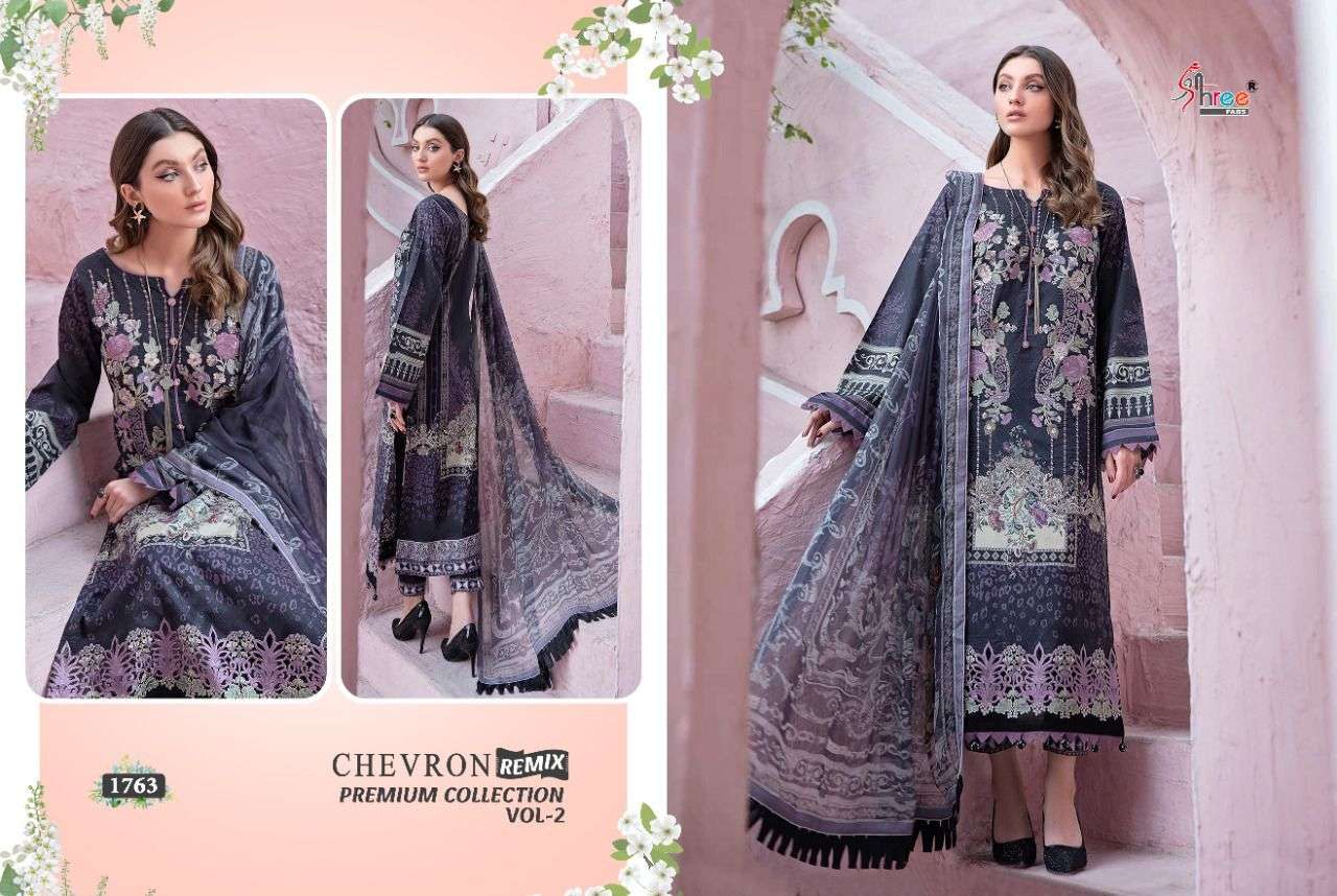 SHREE FABS CHEVRON REMIX PREMIUM COLLECTION VOL 2 LATEST PAKISTANI SUIT CATALOGUE 2022
