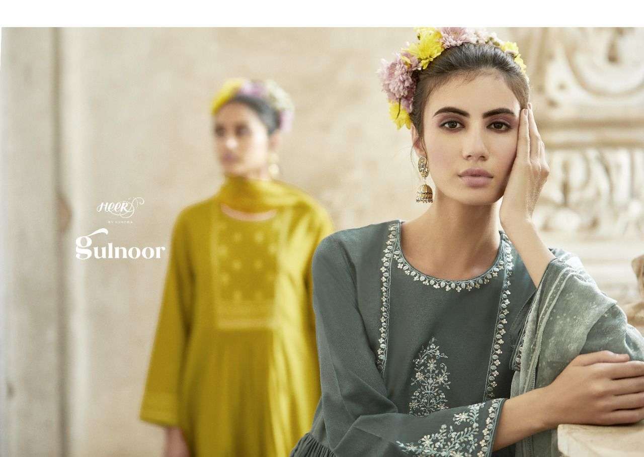  KIMORA HEER GULNOOR PURE COTTON EMBRODERY WORK DESIGNER SUIT WHOLESALE RATE 