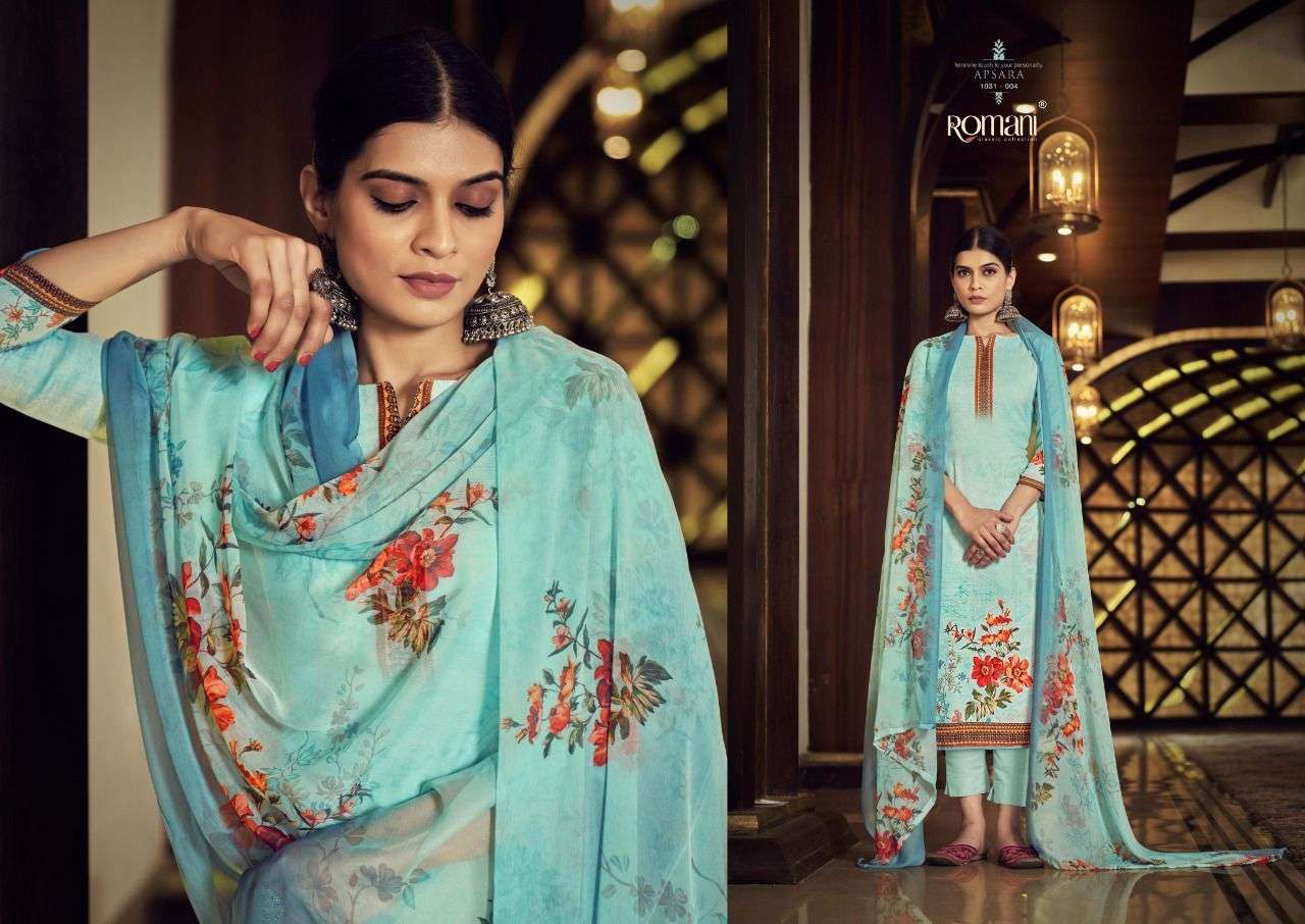 ROMANI APSARA JAM COTTON DIGITAL PRINTED SUIT LATEST CATALOGUE 