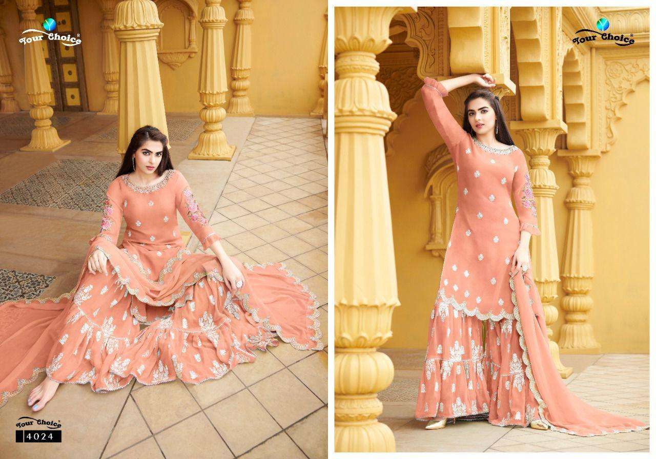 YOUR CHOICE MAXICO PURE GEORGETTE PARTY WEAR SHARARA  SUIT WHOLESALER IN SURAT MARKET 