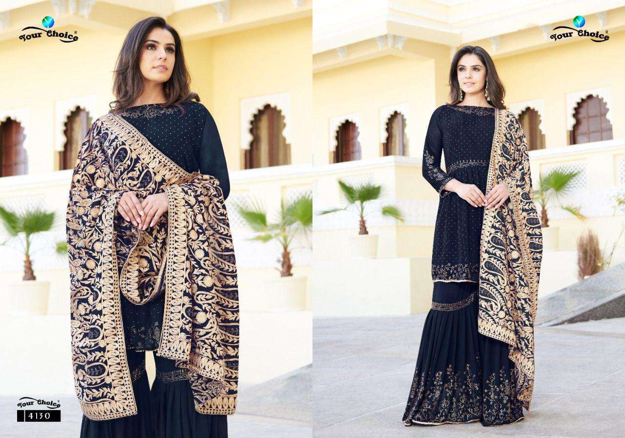 YOUR CHOICE NAZAKAT GEORGETTE PARTY WEAR SALWAR KAMEEZ SUPPLIER IN SURAT MARKET 