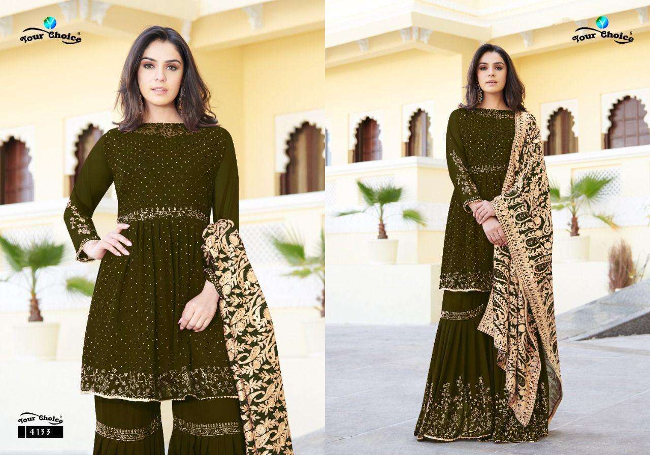 YOUR CHOICE NAZAKAT GEORGETTE PARTY WEAR SALWAR KAMEEZ SUPPLIER IN SURAT MARKET 