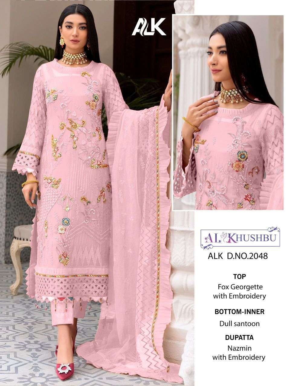 KARACHI PRINT KESAR PAINT BRUSH PURE MUSLIN LADIES SUIT EXPORTERS