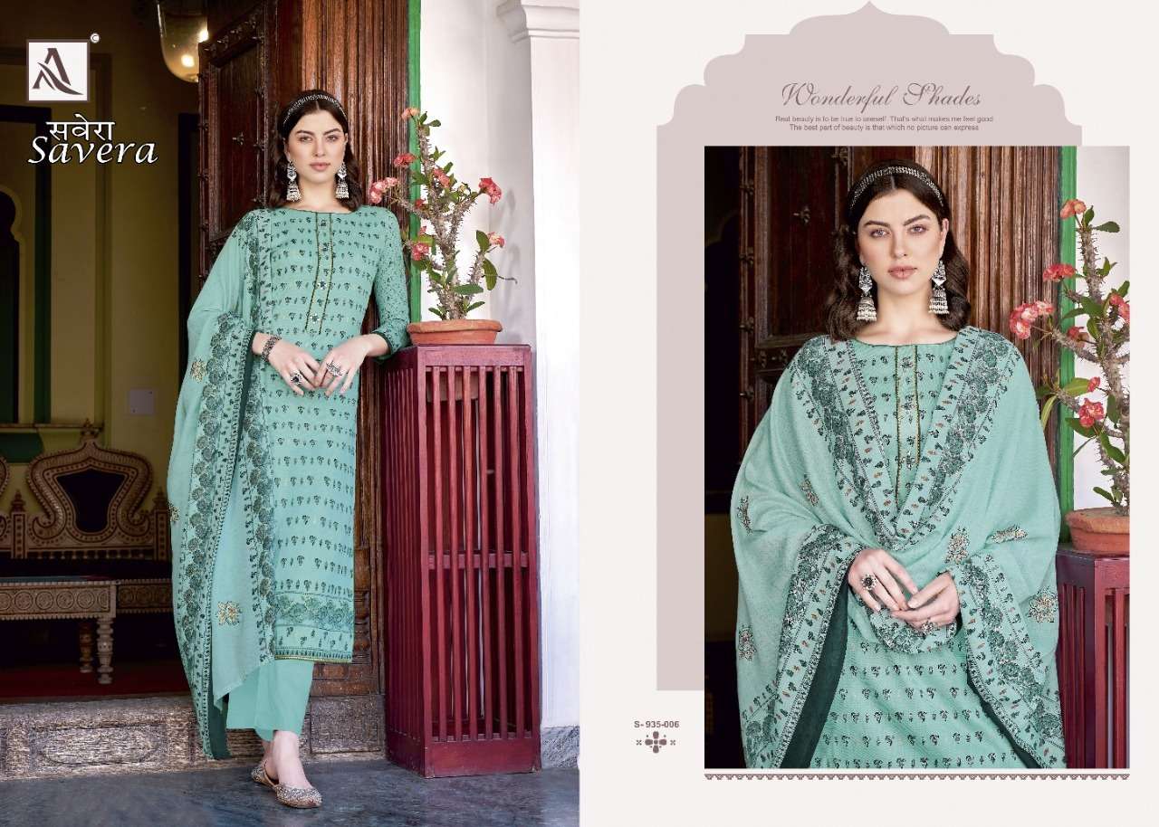 ALOK SUITS SAVERA JAM COTTON DIGITAL PRINT WITH FANCY EMBRODERY WORK SUIT WHOLESALE CATALOGUE 
