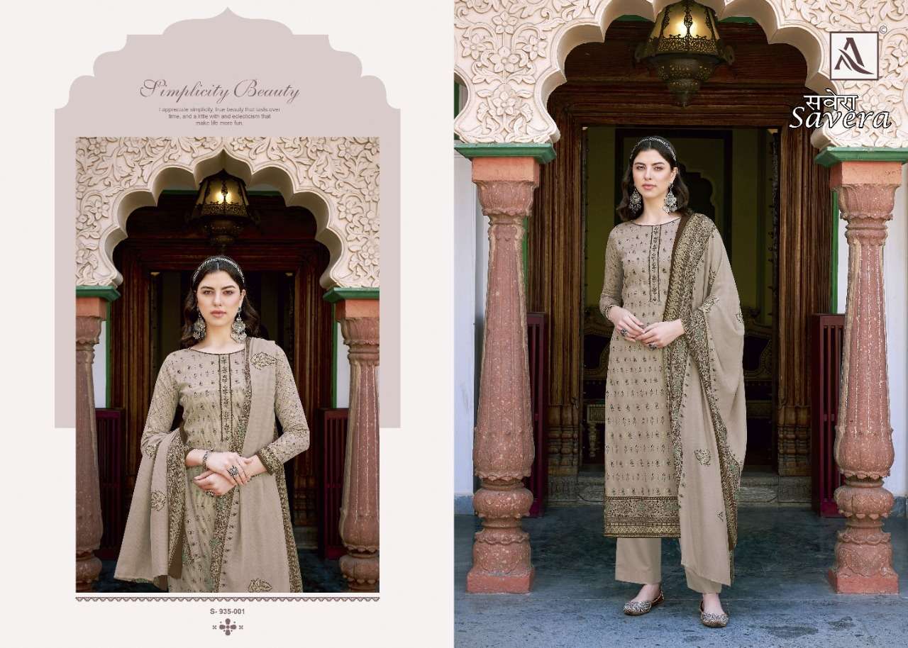 ALOK SUITS SAVERA JAM COTTON DIGITAL PRINT WITH FANCY EMBRODERY WORK SUIT WHOLESALE CATALOGUE 