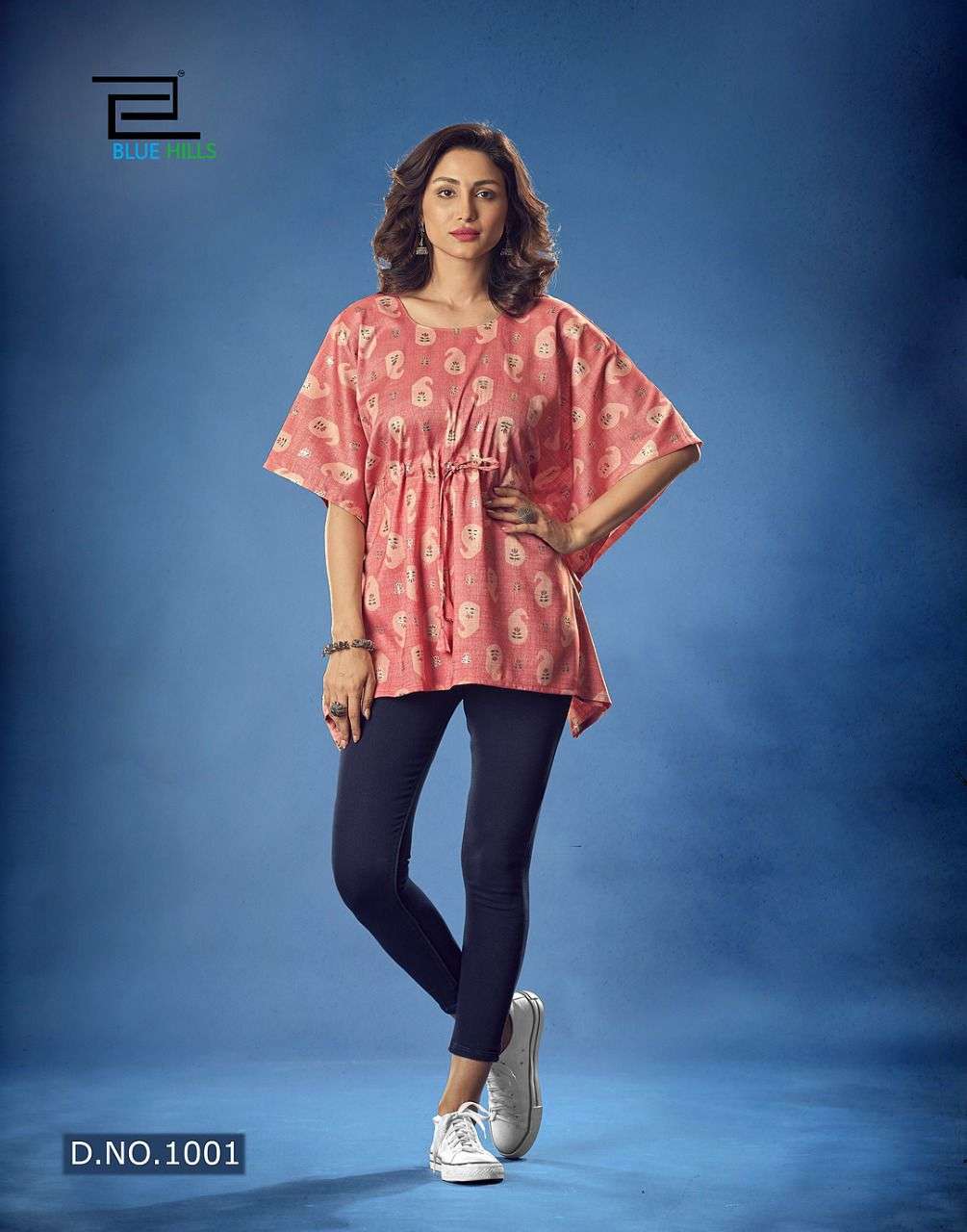 BLUE HILLS KAFTAN VOL 1 RAYON PRINTED SHORT TOP SUPPLIER IN SURAT MARKET 